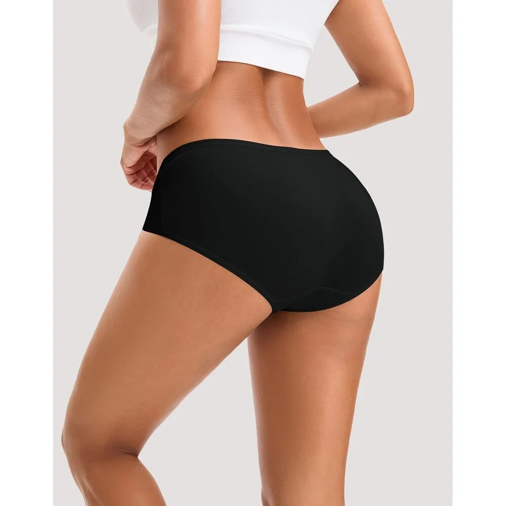 INNERSY Womens Underwear Cotton Hipster Panties Regular & Plus Size